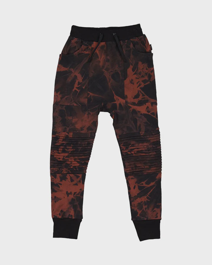 Radicool Dude Black & Rust Tie Dye Captain Pant