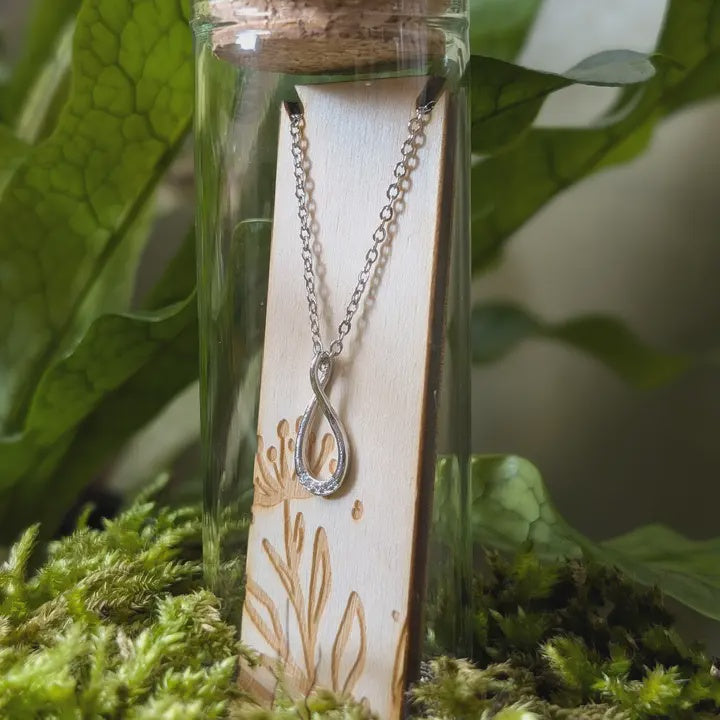 Abstract Sterling Silver Necklace