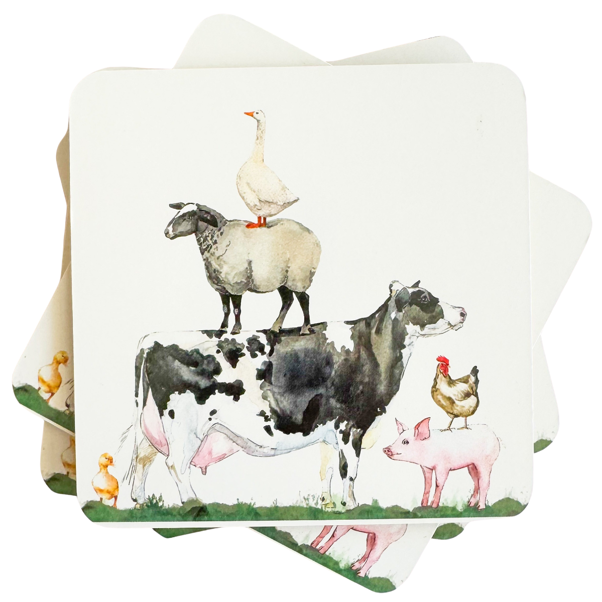 Farmyard Coasters 4pk