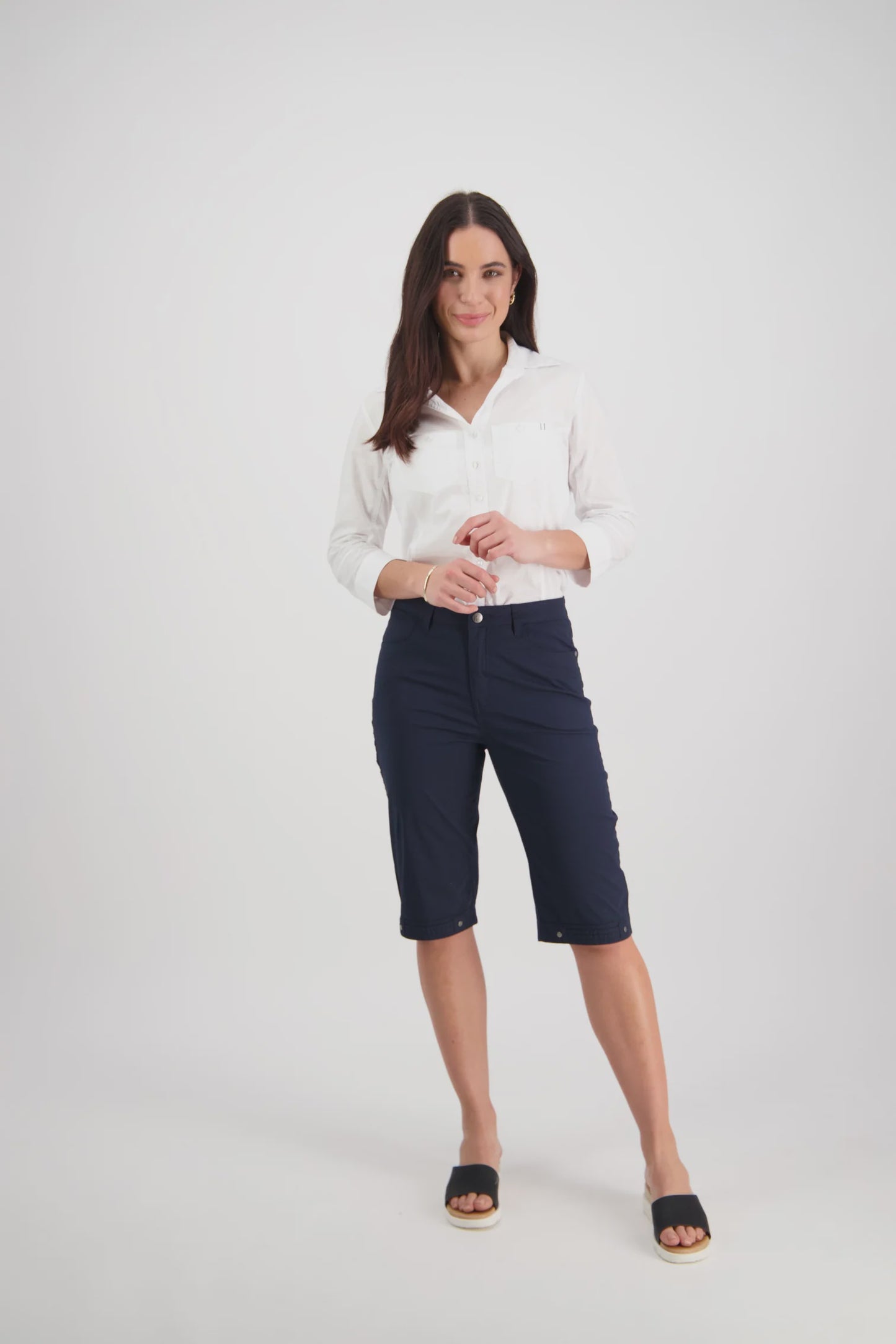 Vassalli- Poplin Straight Leg Short 23