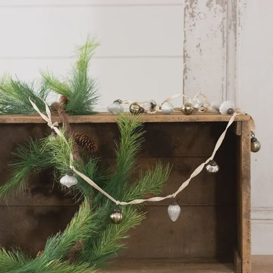 Mini Silver Mercury Glass Ornaments