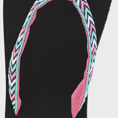 Norty Bk/Pk Herringbone