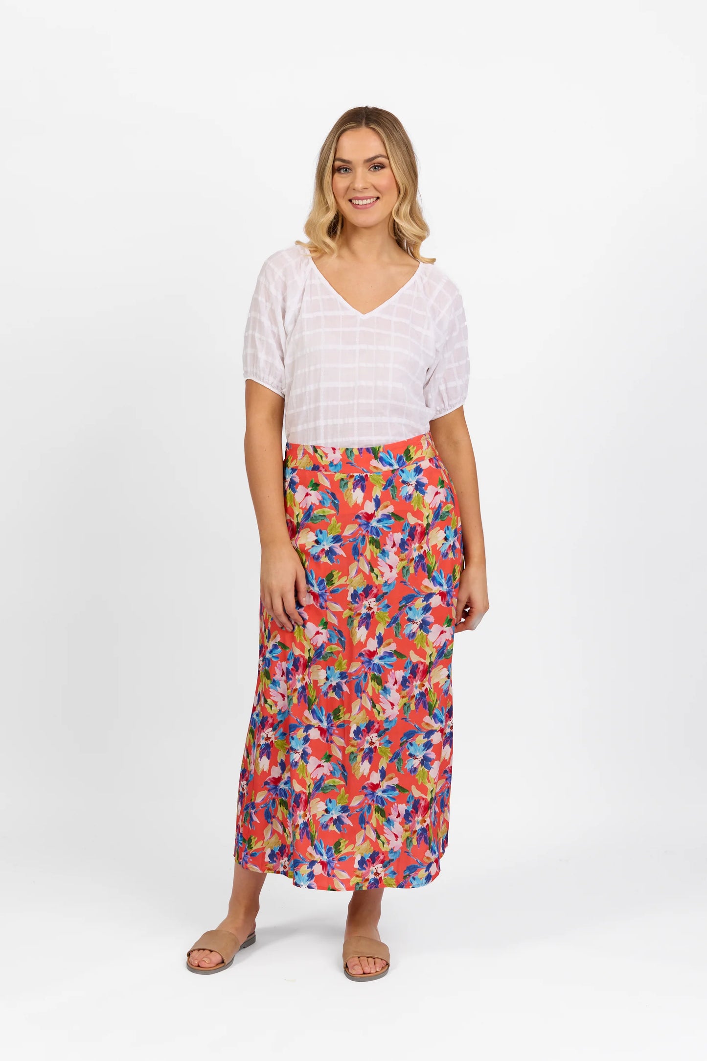 Vassalli Pull On Long Skirt