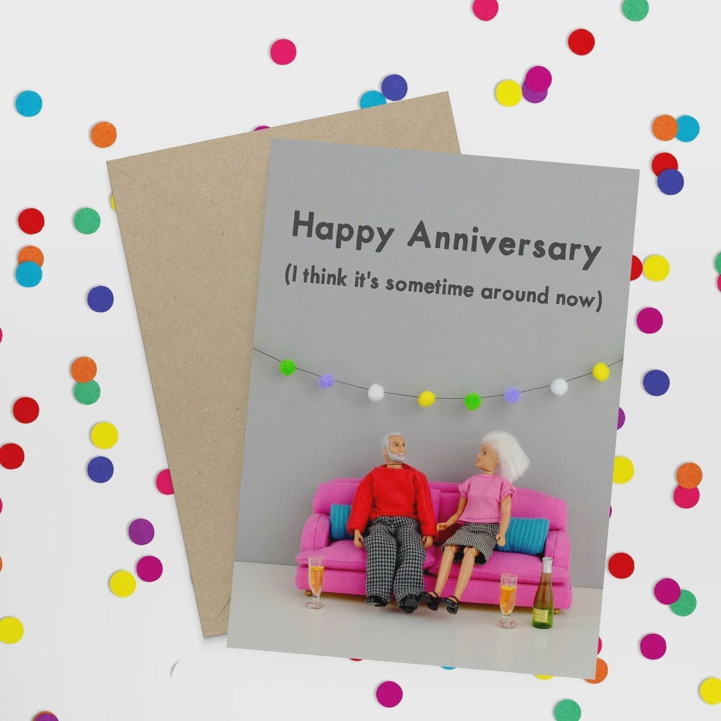 Blue Goose Card - Happy Anniversary