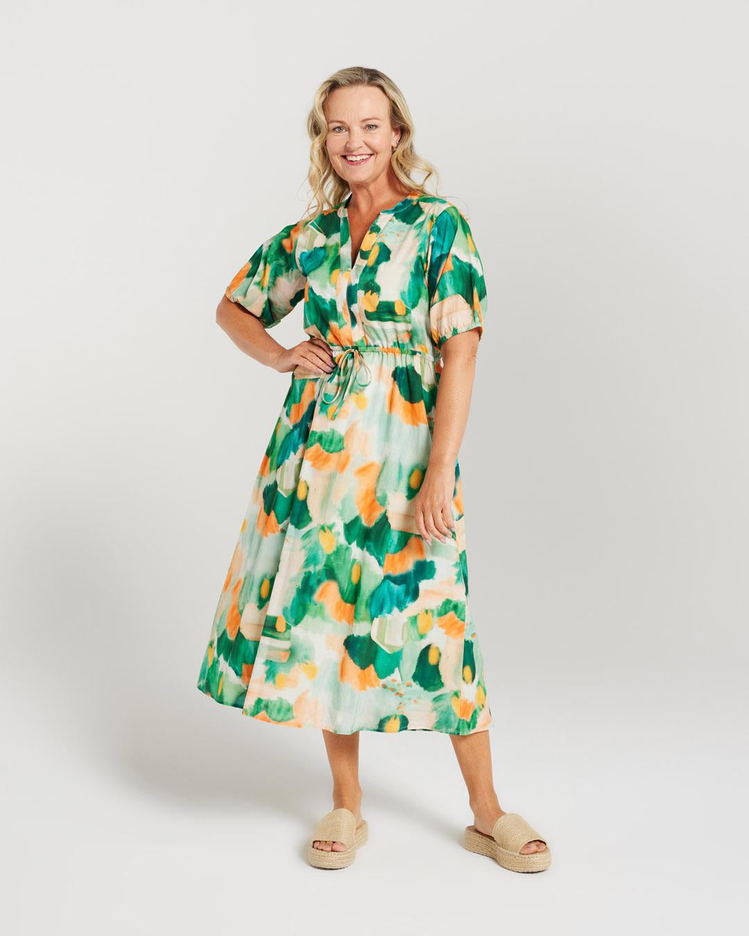 Blackstone Watercolour Floral Dress