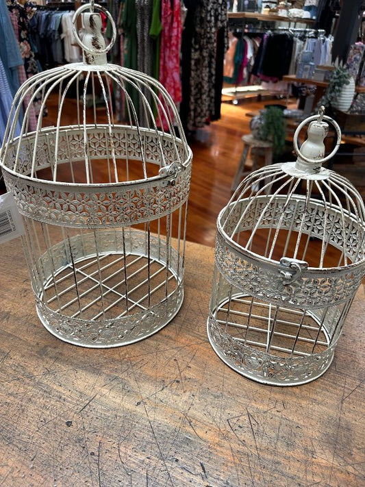 Set of two metal Bird Cages