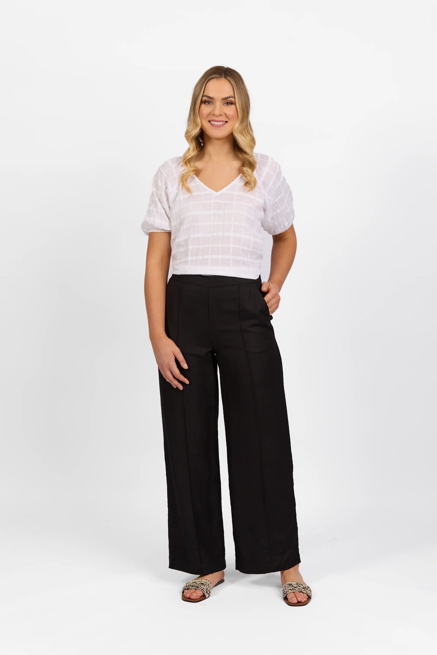 Vassalli - Wide Full Length Pant - Black