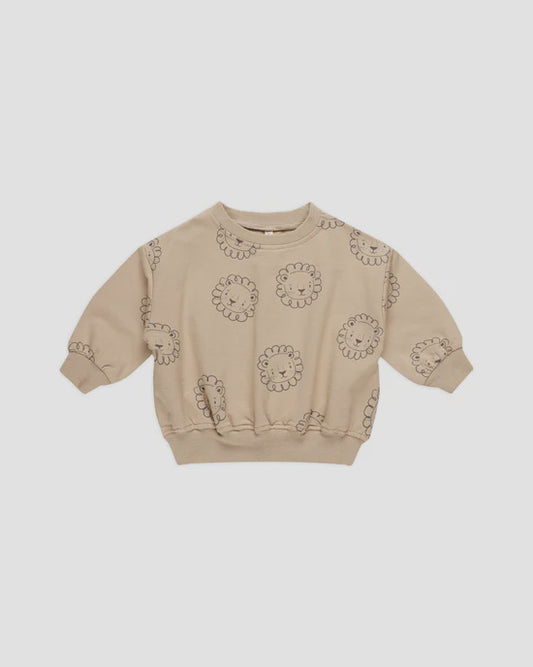 Quincy Mae - Relaxed Fleece Sweatshirt - Lion