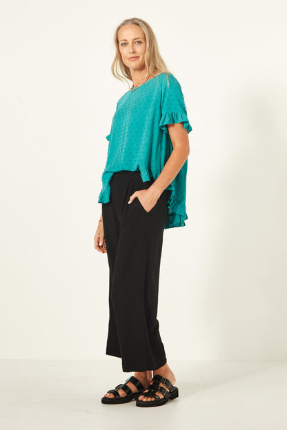 Lemon Tree - Madelaine Top in Teal