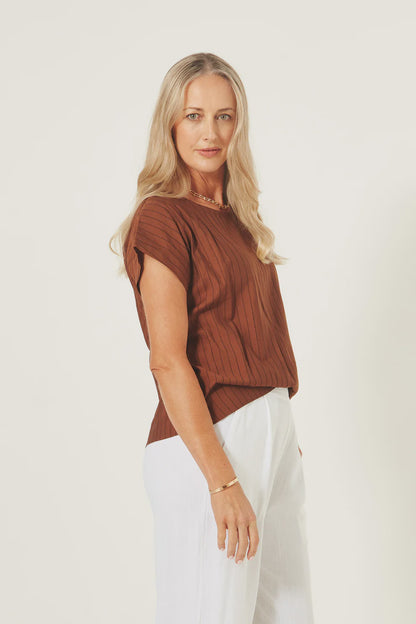 Lemon Tree - Melani Top in Hazel