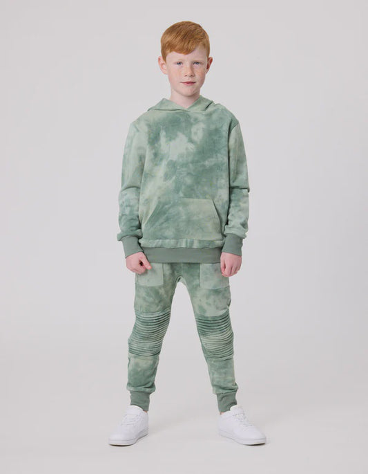 Radicool Dude- Sage Tie Dye Pocket Hood