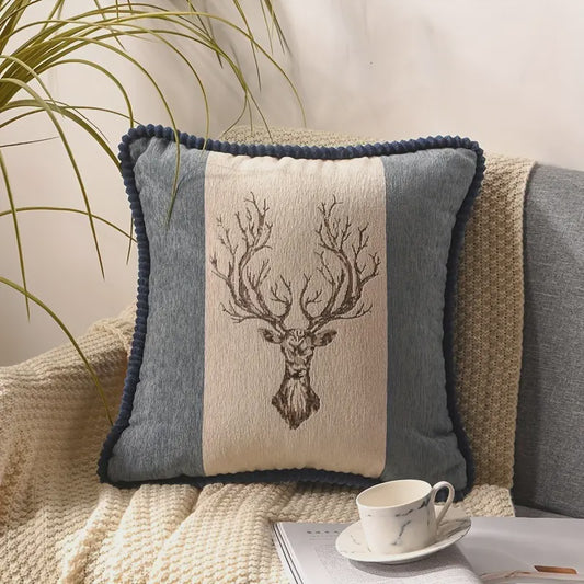 Deer Print Cushion Cover