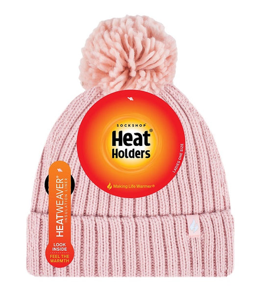 Heat Holder Pom Pom Hat