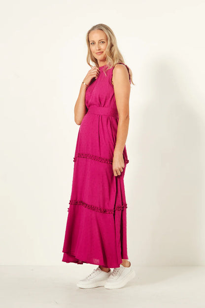 Lemon Tree - Belen Dress in Berry