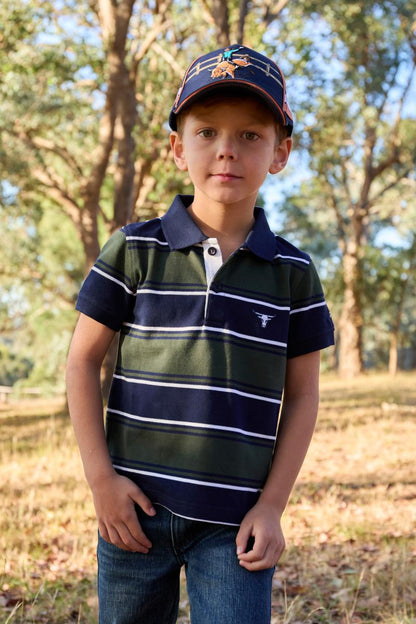 Thomas Cook - Boys Carl SS Polo - Navy/Green