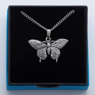 Butterfly pewter pendant