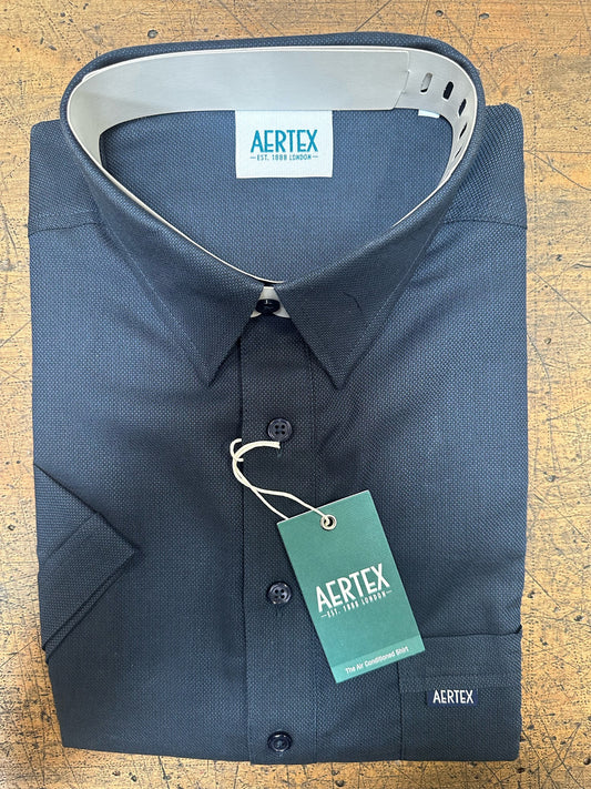 Mens Aertex Shirt - 129 NAVY