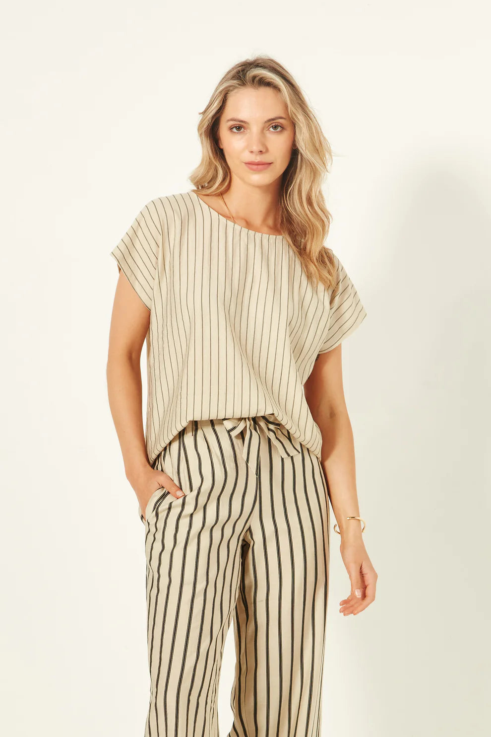 Lemon Tree - Melani Top in Sand