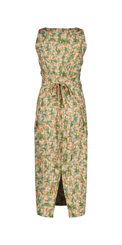 Lemon Tree - Mimi Dress in Green Tulips