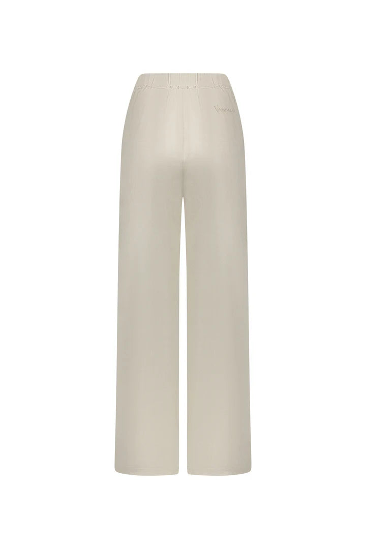 Vassalli Wide Leg Full Length Pant - Natural