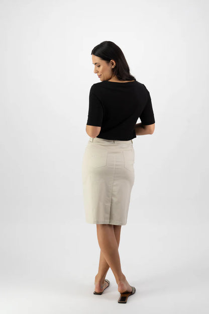 Vassalli Poplin Skirt