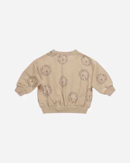 Quincy Mae - Relaxed Fleece Sweatshirt - Lion