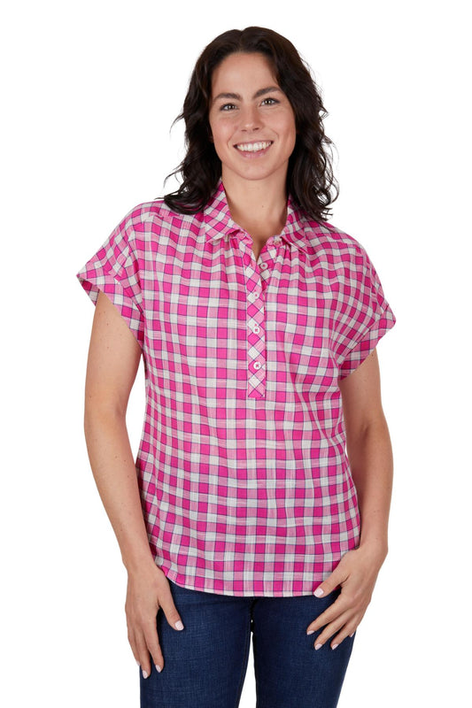 Thomas Cook - Womens Ruby SS Shirt - Bright Rose