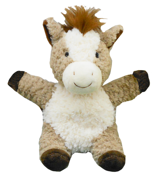 Curly Horse Soft Toy Brown 18cm