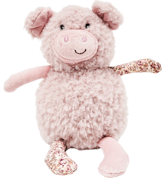 Pig Rattle Pink 17cm