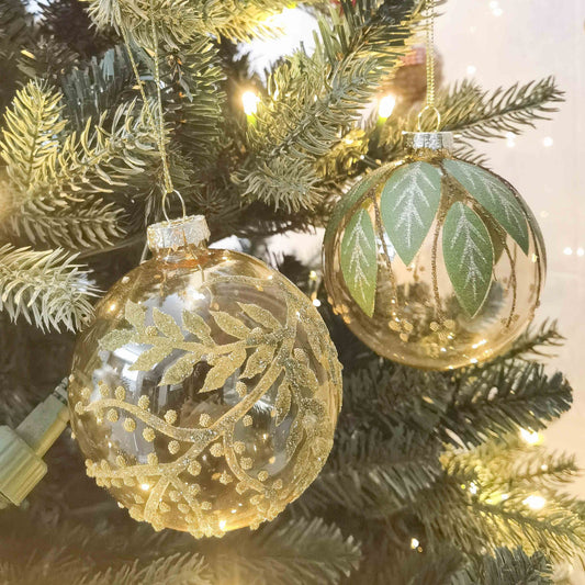 Botanical Baubles Gold 8cm