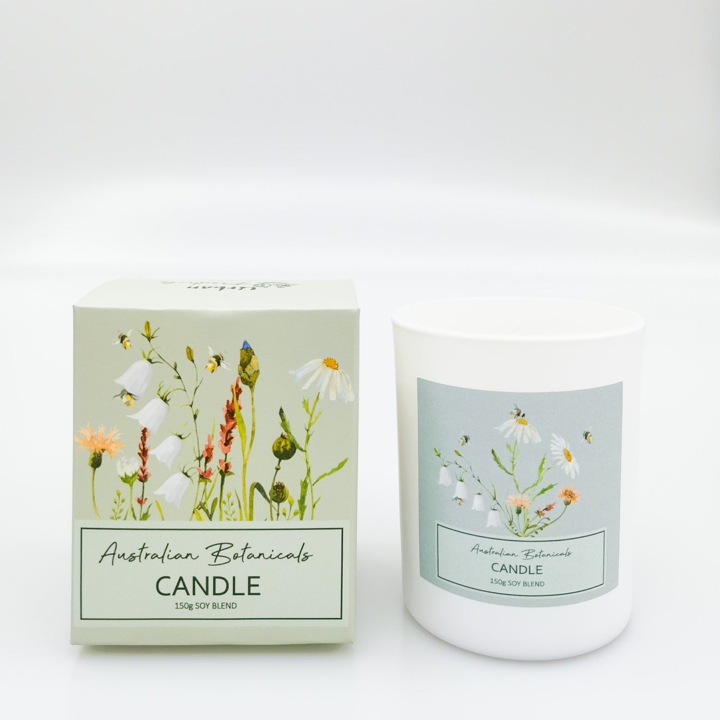 Bee Meadow Boxed Candle Sage 150g