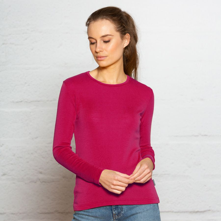 Ladies Merino Crew / V neck Tops