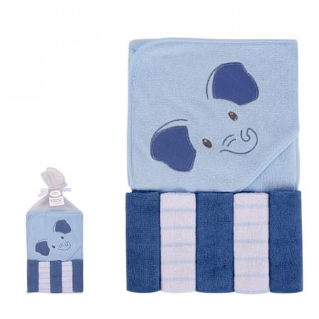 HRB - Hooded Towel and Wash cloth 5pc set