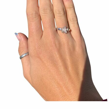 Ring, Rose Quartz in Sterling Silver