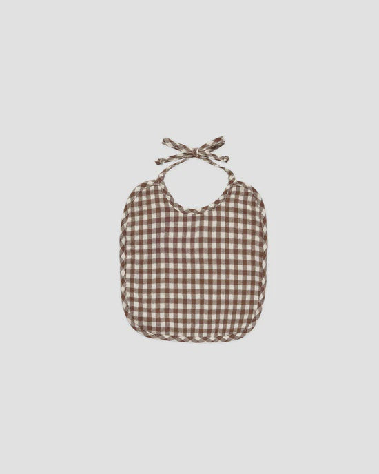 Quincy Mae- Woven Tie Bib