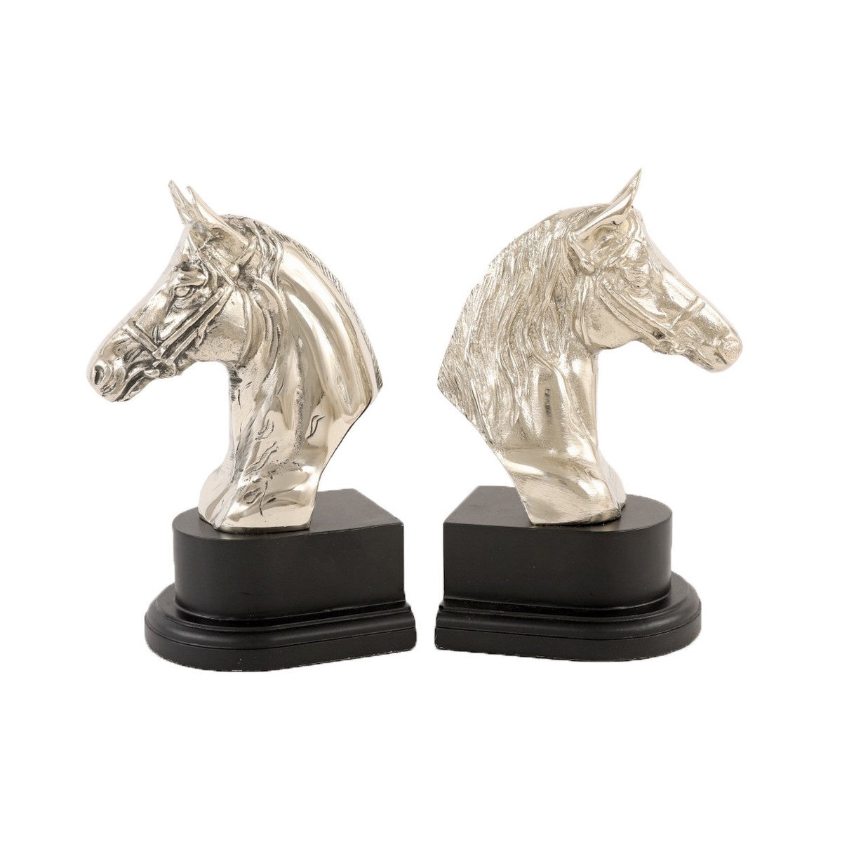 Rembrandt - Aluminum Horse Head Bookends