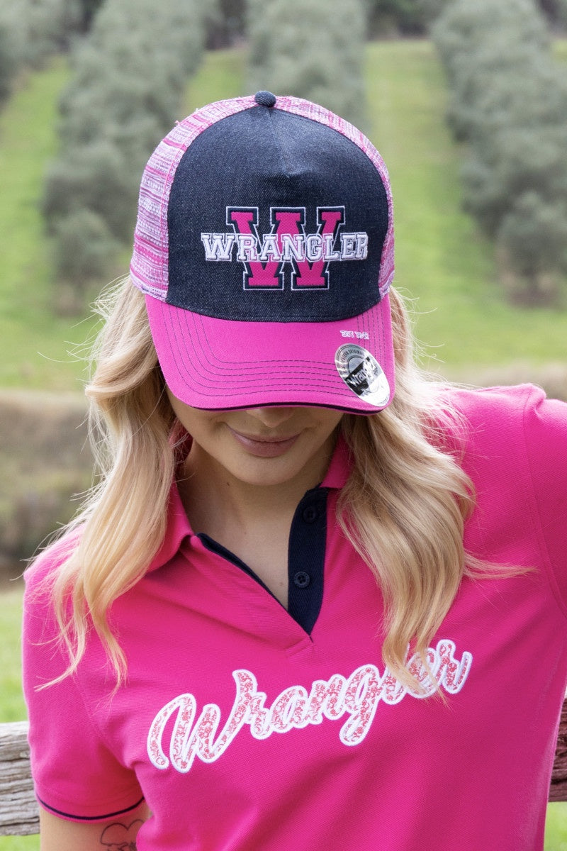 Wrangler- Randy HP Trucker Cap- Pink/Navy