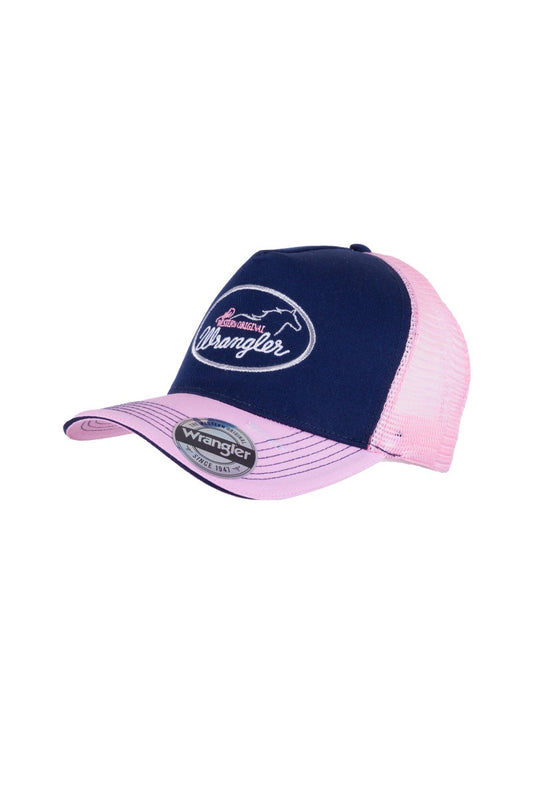 Wrangler- Caren SF Trucker Cap- Navy/Blush