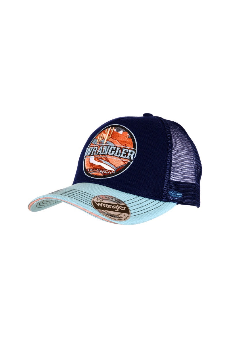 Wrangler- Liana Trucker Cap- Navy/Aqua