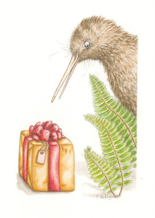 Cards- Rowi Kiwi, Ferns & Present