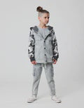 Radicool Dude - Cargo Pant in Acid Wash Grey Denim