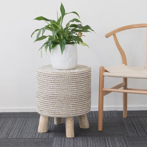 Seagrass Round Stool