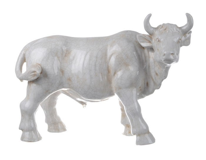 Hector Cow Statue -White