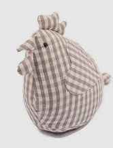 Henrietta Gingham Doorstop ASH