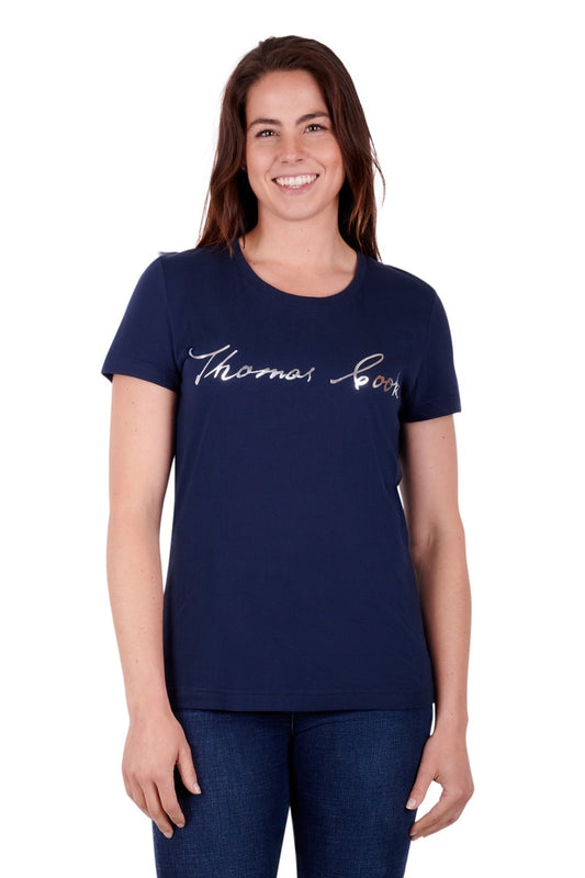 Thomas Cook- Womans Script Tee- Pine