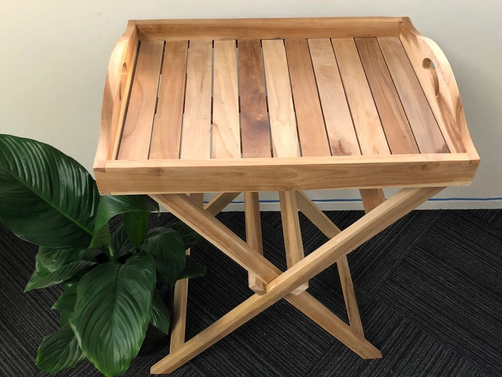 Reclaimed Teak Butlers Tray Table